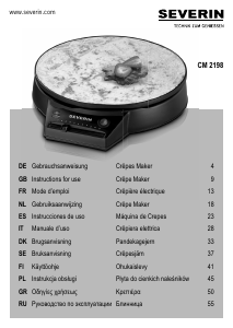 Manual de uso Severin CM 2198 Crepera