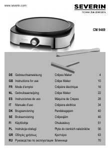 Manual Severin CM 9469 Crepe Maker