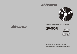 Manual de uso Akiyama CDX-MP300 Reproductor de CD