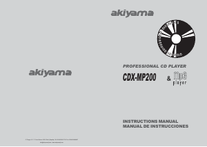 Manual Akiyama CDX-MP200 CD Player