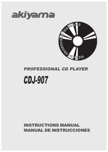 Manual de uso Akiyama CDJ-907 Reproductor de CD