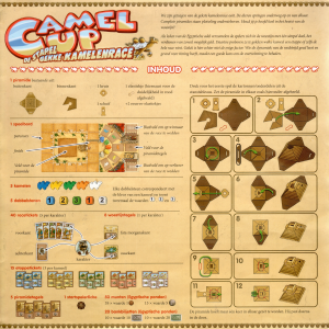 Handleiding 999 Games Camel Up - De stapelgekke kamelenrace