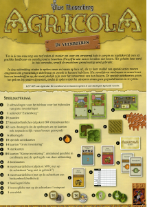 lof Bengelen Verklaring Handleiding 999 Games Agricola - De veenboeren