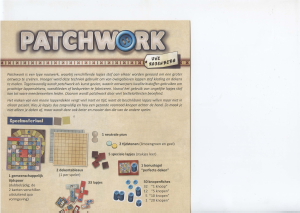 Handleiding 999 Games Patchwork