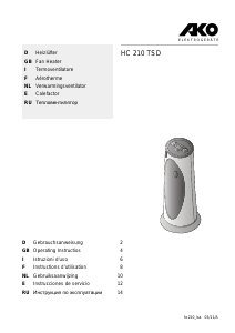 Manual de uso AKO HC 210 TSD Calefactor