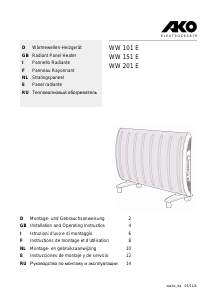 Manual de uso AKO WW 151 E Calefactor