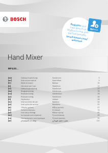 Manual Bosch MFQ3561W Hand Mixer