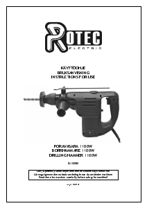 Bruksanvisning Rotec Electric DAX0080 Borrhammare