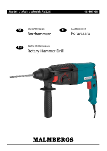 Manual Malmbergs AV226 Rotary Hammer