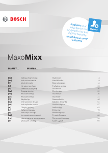 Mode d’emploi Bosch MSM88190 MaxoMixx Mixeur plongeant