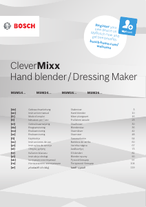 Instrukcja Bosch MSM16500 CleverMixx Blender ręczny