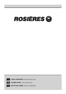 Manuale Rosières RHP 67000 LRB Cappa da cucina