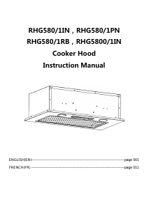 Handleiding Rosières RHG 580/1 PN Afzuigkap