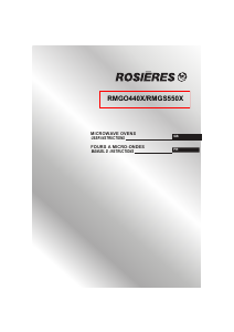 Manual Rosières RMGS 550X Microwave