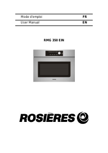 Manual Rosières RMG 350 EIN Microwave