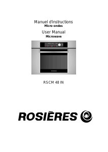 Manual Rosières RSCM 48IN Microwave