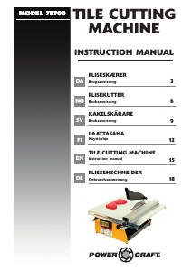 Manual Power Craft 78700 Tile Cutting Machine