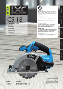 Bedienungsanleitung Cotech CS 18 Kreissäge