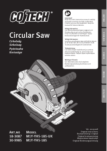 Manual Cotech M1Y-YH5-185 Circular Saw