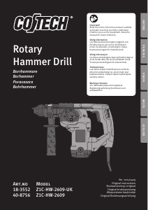 Manual Cotech Z1C-HW-2609 Rotary Hammer
