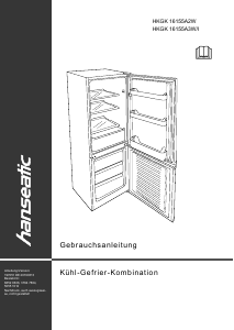 Handleiding Hanseatic HKGK16155A3W Koel-vries combinatie