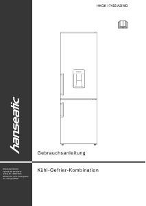 Manual Hanseatic HKGK17455A2IWD Fridge-Freezer