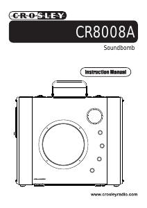 Manual Crosley CR8008A Soundbomb Radio