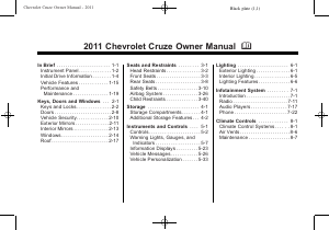 Manual Chevrolet Cruze (2011)