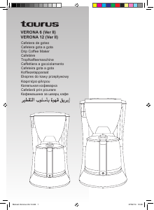 Manual de uso Taurus Verona 6 Máquina de café
