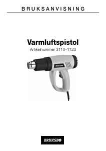 Bruksanvisning Bruksbo 3110-1123 Varmluftpistol