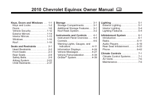 Manual Chevrolet Equinox (2010)