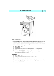 Manual de uso Whirlpool AWM 256 Lavadora