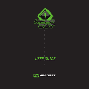 Manual KeepOut HX5 Headset