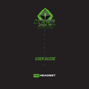 Manual KeepOut HX6 Headset