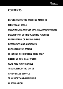 Manual Whirlpool AWT 5108 Washing Machine