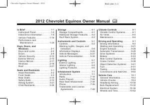 Manual Chevrolet Equinox (2012)