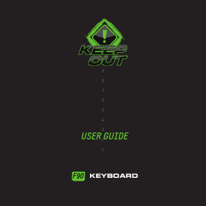 Manual KeepOut F90 Keyboard