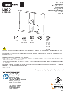 Manual de uso OmniMount LIFT30 Soporte de pared