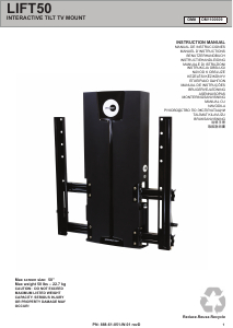 Kasutusjuhend OmniMount LIFT50 Seinakinnitus