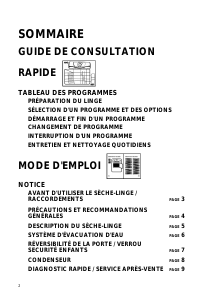 Mode d’emploi Whirlpool AWZ 8999 Sèche-linge