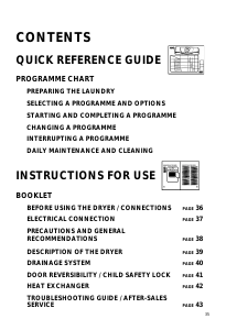 Manual Whirlpool AWZ 8993 Dryer