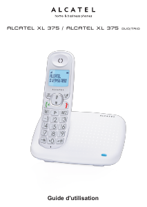 Mode d’emploi Alcatel XL375 Téléphone sans fil