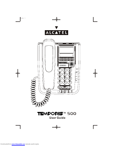 Handleiding Alcatel Temporis 500 Telefoon