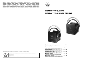 Manual AKG Hearo 777 Quadra Deluxe Headphone