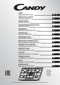 Mode d’emploi Candy CPGC 64SWPGHG Table de cuisson