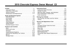 Manual Chevrolet Express (2010)
