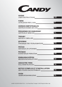 Manual de uso Candy FXMH 629 NX Horno