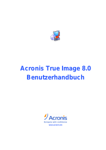 Bedienungsanleitung Acronis True Image 8.0