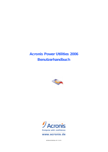 Bedienungsanleitung Acronis Power Utilities 2006