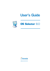 Manual Acronis OS Selector 8.0